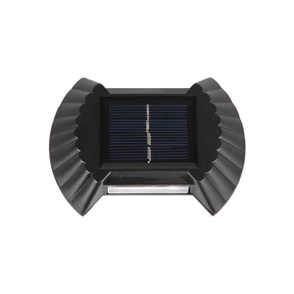 Solarna zidna lampa, rebrasta