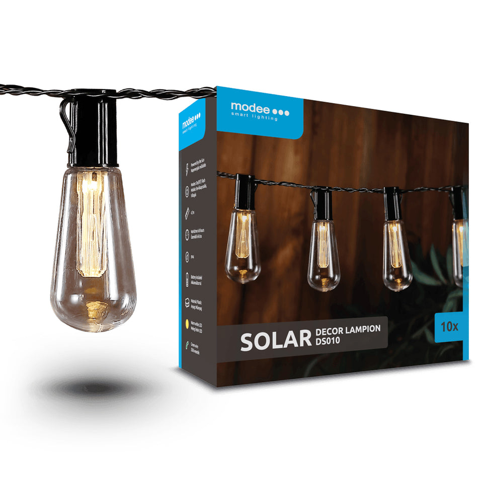 Solarni LED rasvjetni lanac DS010 4,7m s 10 žarulja