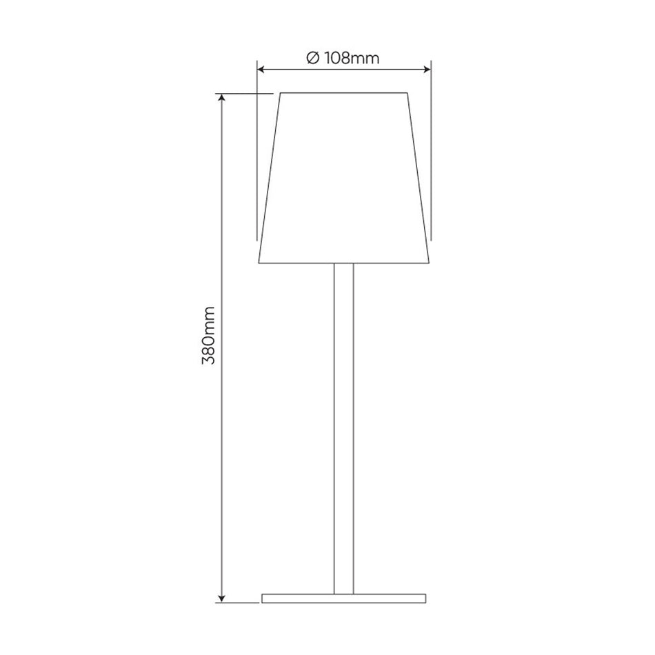 Stolne lampe bez kabela – LED, touch dimabilne, 3 boje svjetla