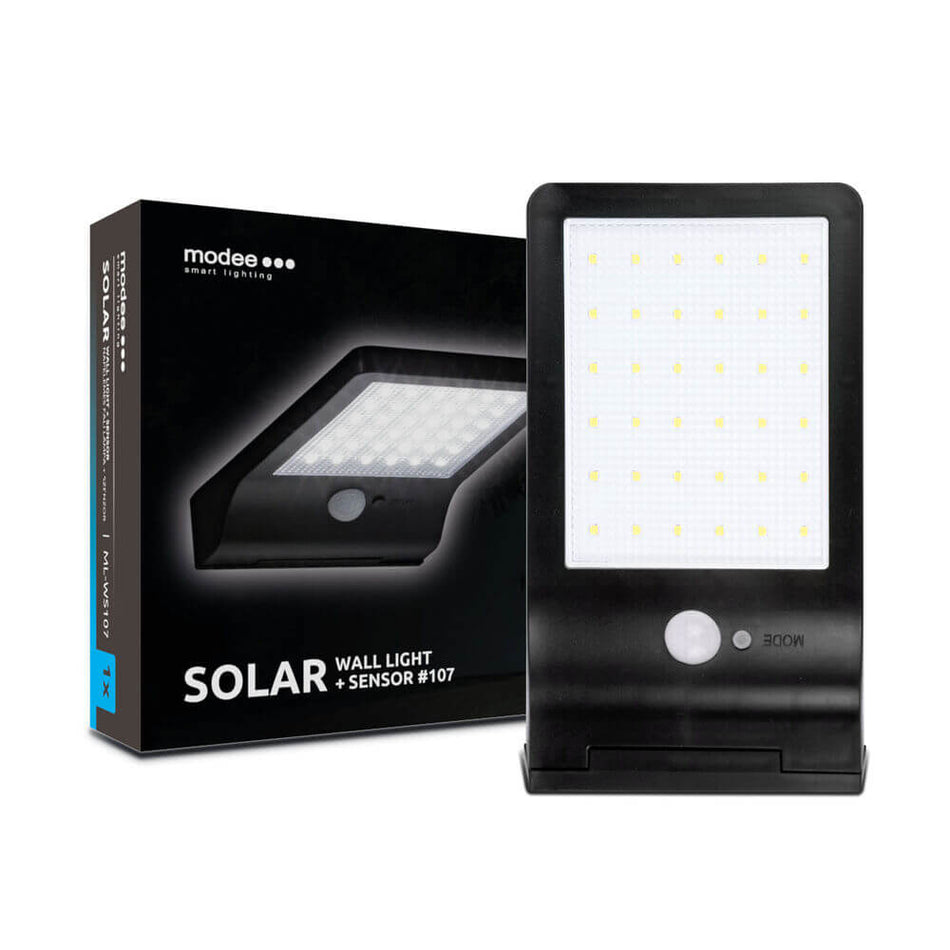 Solarna LED zidna svjetiljka 107 sa senzorom pokreta