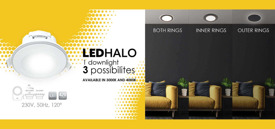 Ugradbene lampe za knauf 3 moda rada