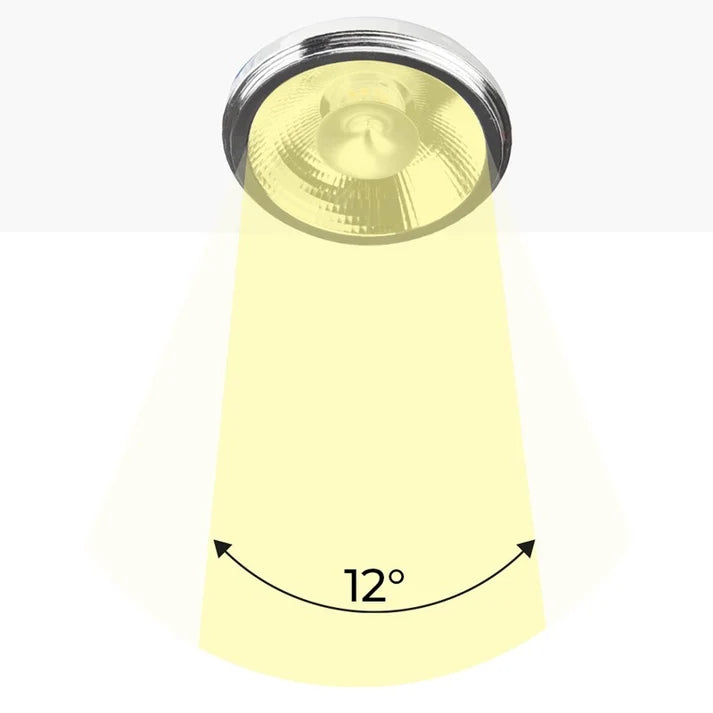 AR111 led žarulja snage 12w dimabilna - prikaz kuta osvjetljenja 12 stupnjeva