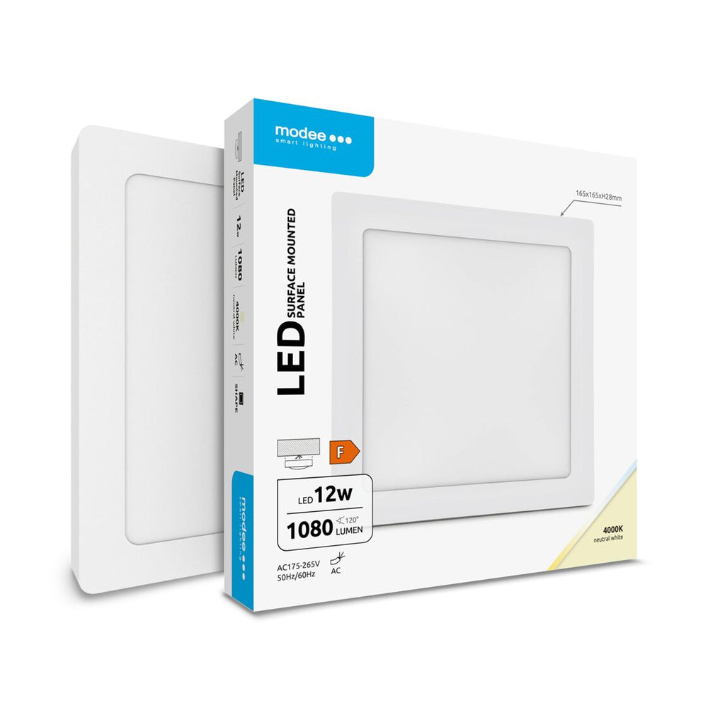 Led Panel Rasvjeta LED panel nadgradni, kvadratni, 12W | Lustre – LUSTRE rasvjeta
