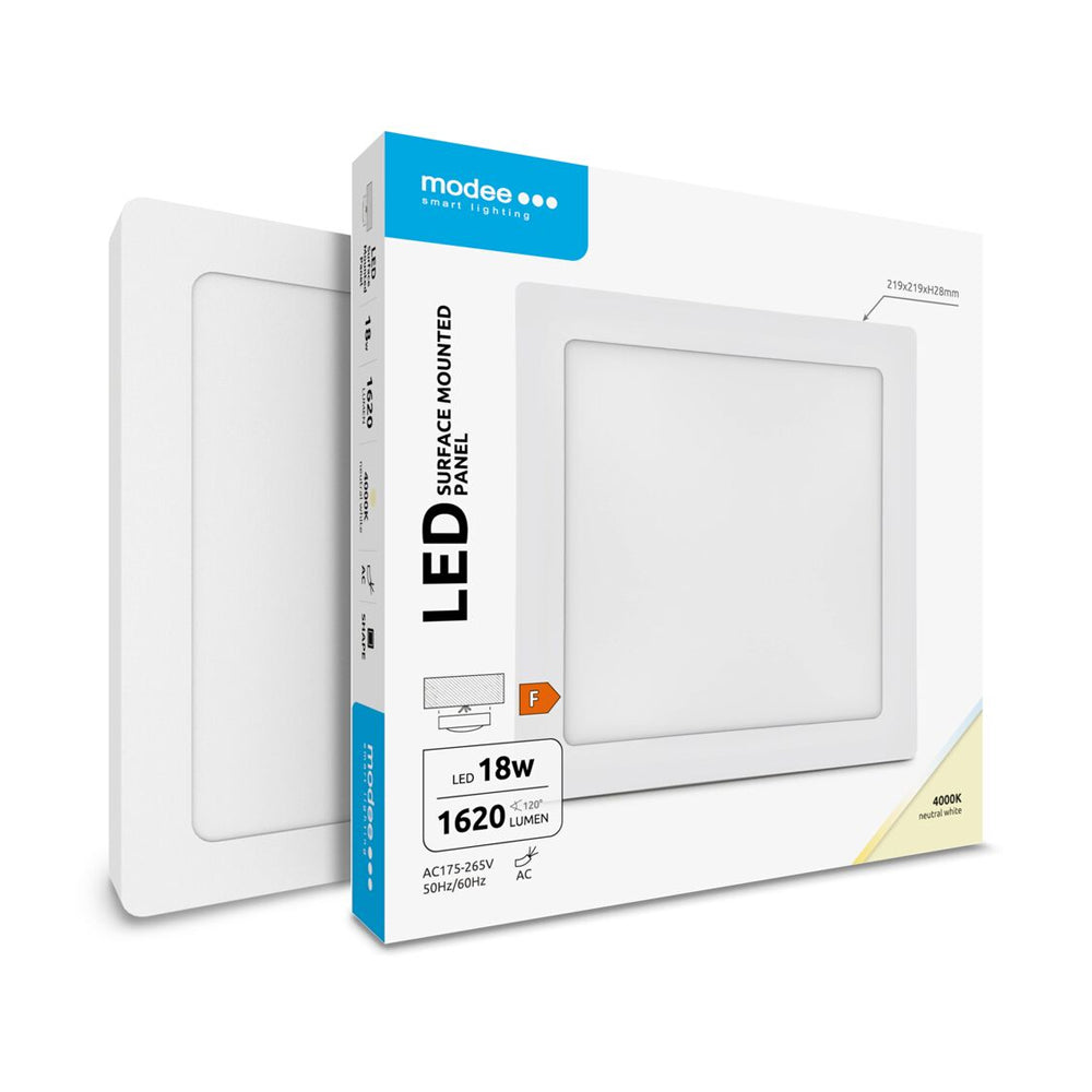 LED panel nadgradni, kvadratni, 18W | Lustre – LUSTRE rasvjeta