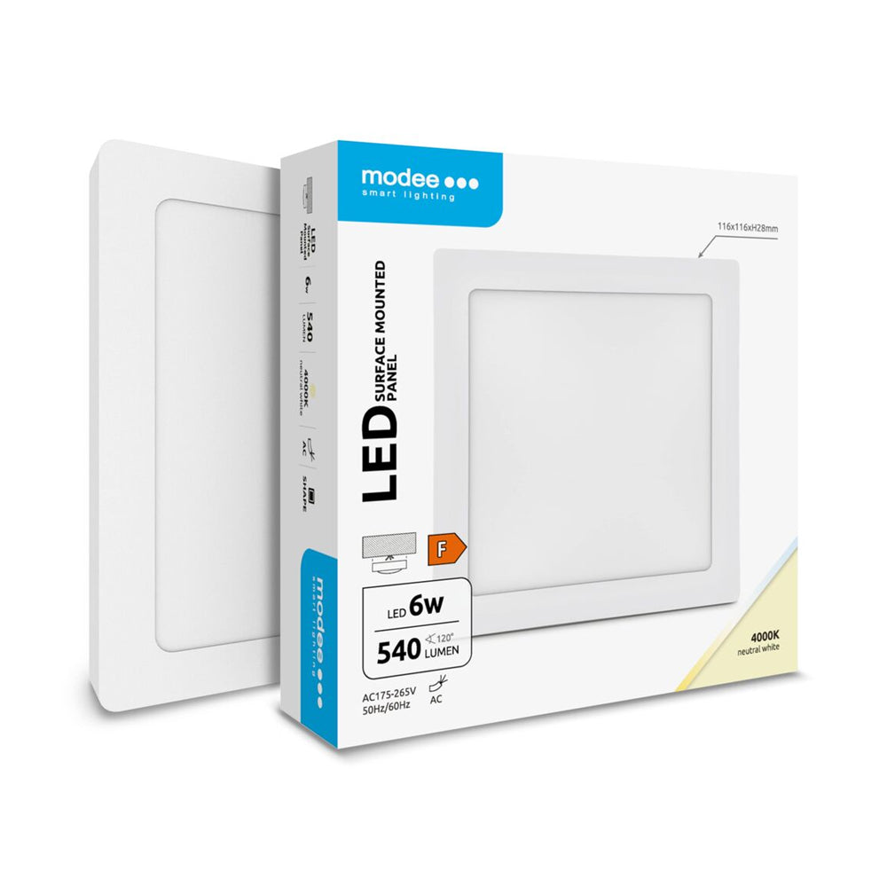 Led Panel Rasvjeta LED panel nadgradni, kvadratni, 6W | Lustre – LUSTRE rasvjeta