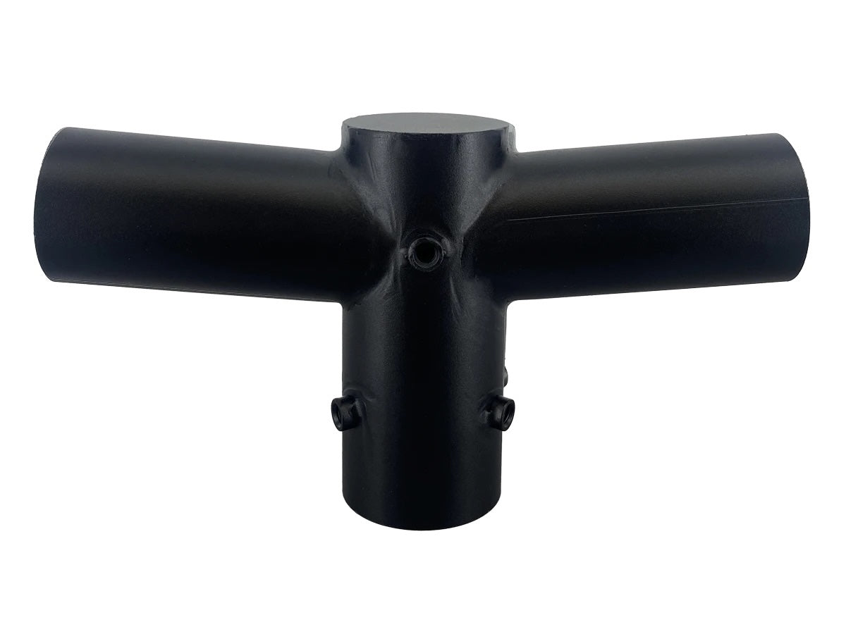 nosač za montažu 2 svjetiljke na rasvjetni stup - crne boje