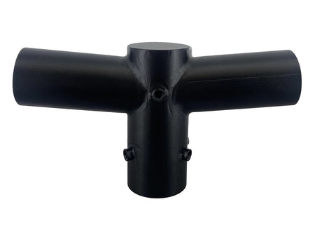 nosač za montažu 2 svjetiljke na rasvjetni stup - crne boje