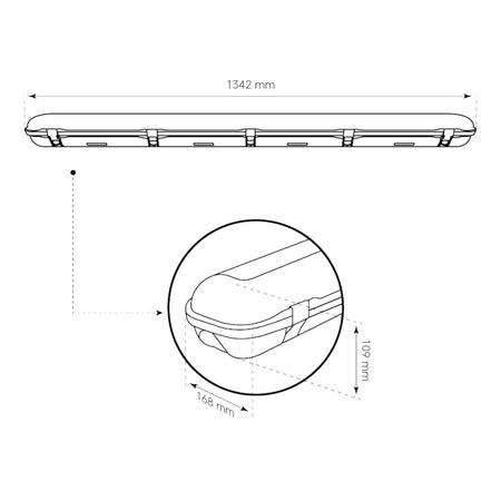 atex ex proof rasvjeta za dvije led cijevi dužine 120 cm dimenzije