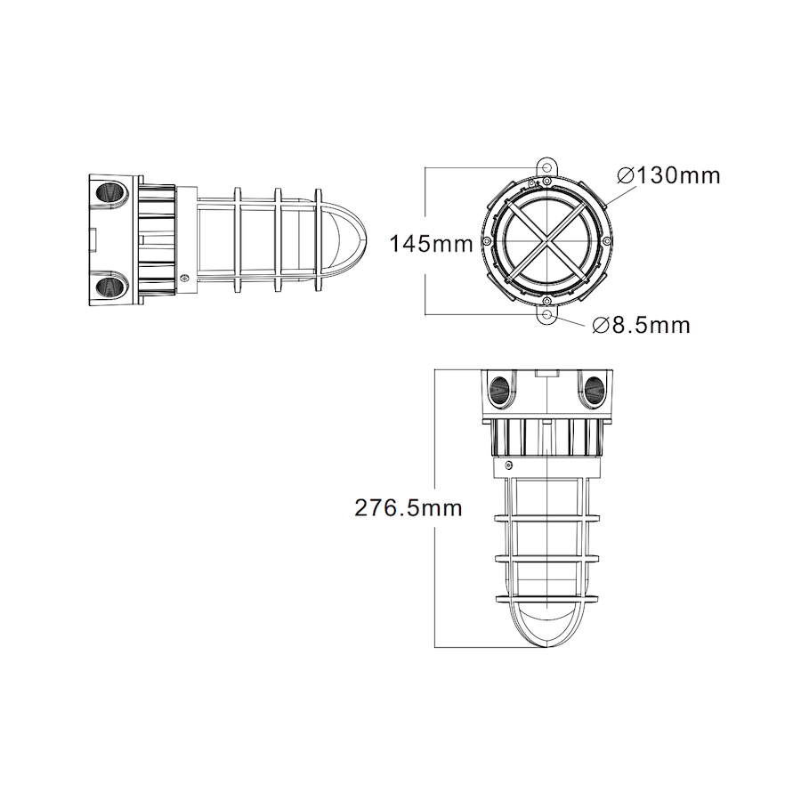 Atex lampa signalna snage 15w dimenzije