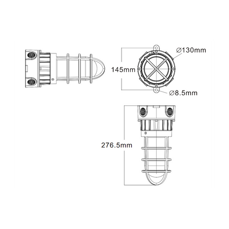Atex lampa signalna snage 15w dimenzije
