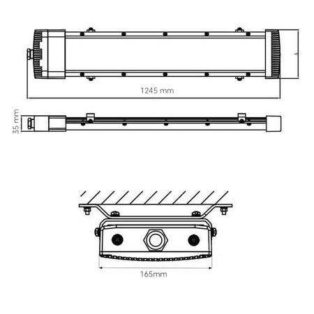 atex lampe snage 50w žute boje - dimenzije