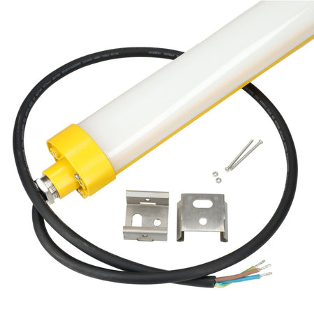 Atex led lampa snage 80w dužine 150cm žute boje - sa priborom za montažu