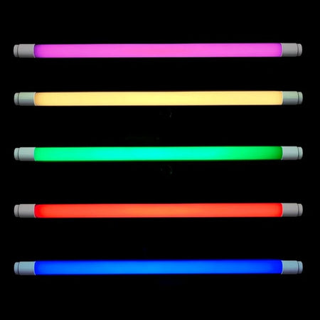 led cijevi u boji - prikaz kako svjetle