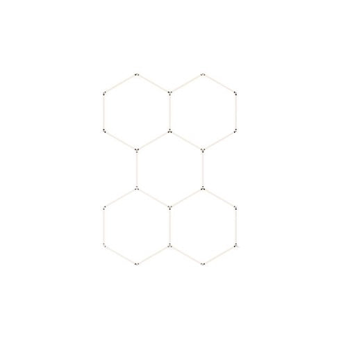 led hexagon - set 5 heksagona - Lustre