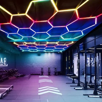 led hexagon rgb u teretani