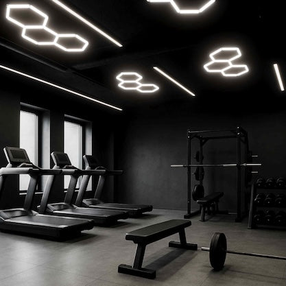 led hexagon u teretani