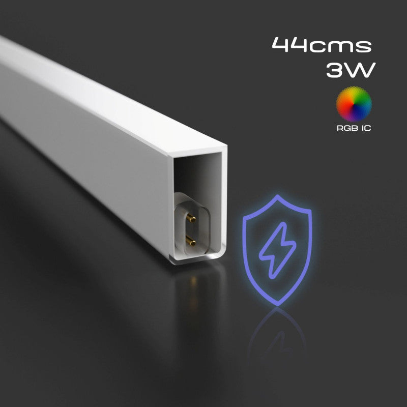 led hexagon tuba u rgb bojama 44cm 3W