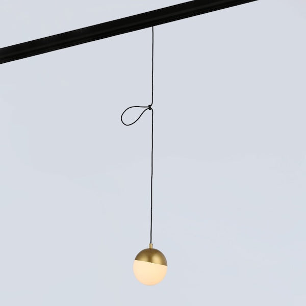 magnetna tračna rasvjeta kuglasta viseća zlatna