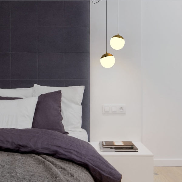 magnetna tračna rasvjeta kuglasta viseća zlatna pored kreveta