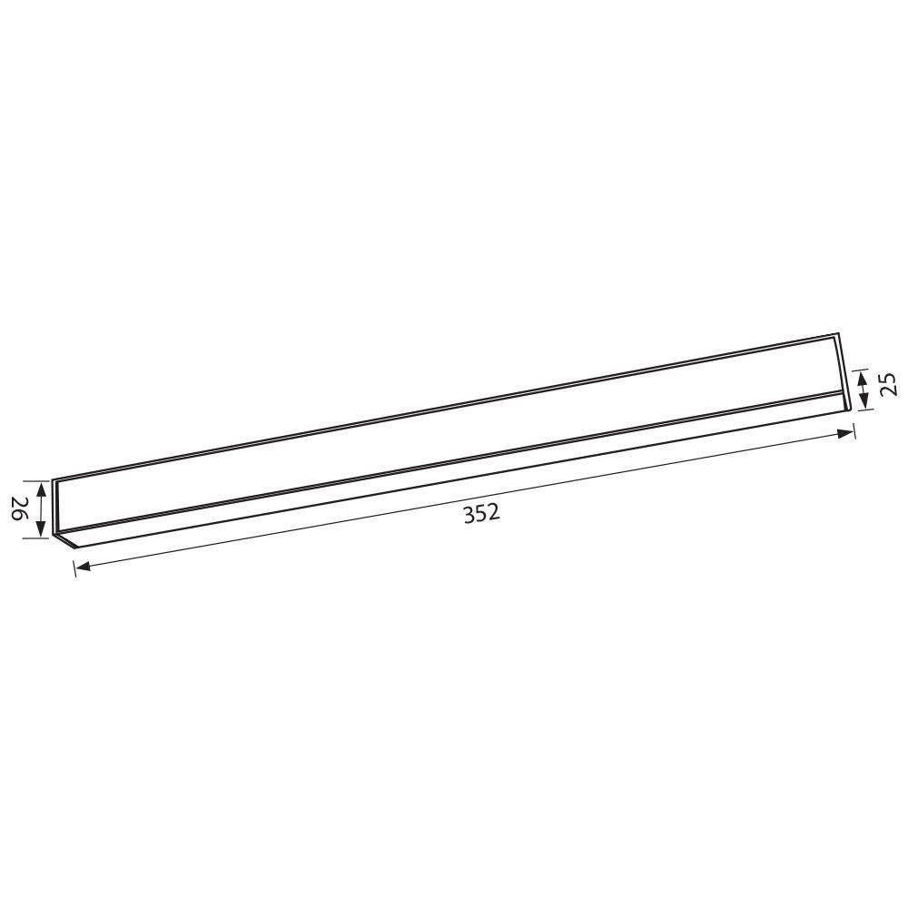 led linijska magnetna šinska rasvjeta snage 18w dimenzije svjetiljke