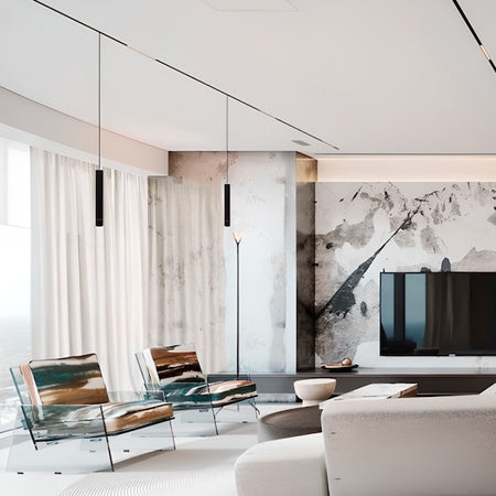 magnetna tračna visilica snage 8w u dnevnom boravku