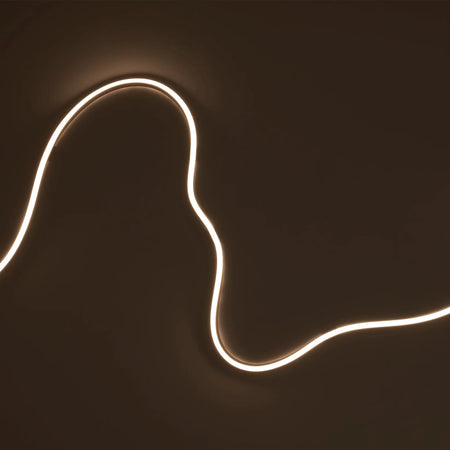 led neon flex rasvjeta - prikaz kako svjetli na zidu