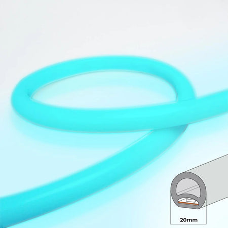led neon flex rasvjeta - plave boje