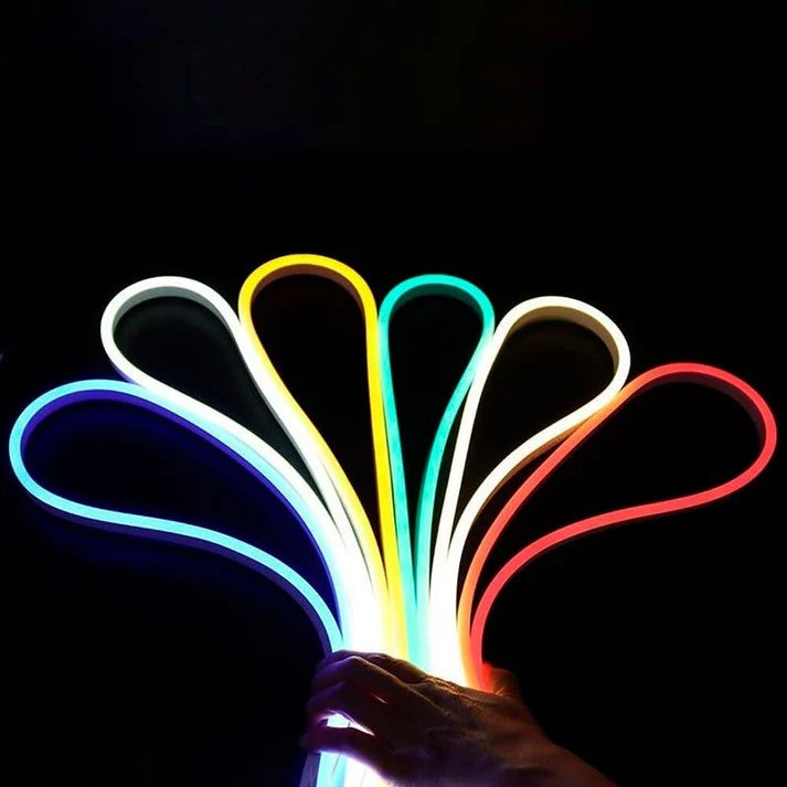 led neon flex rasvjeta prikaz svih rgb boja kako svjetle