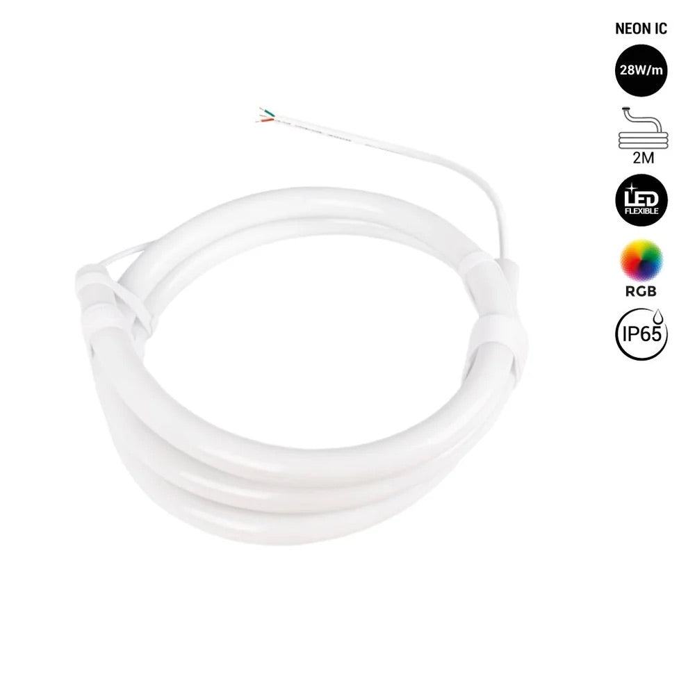 led neon flex rasvjeta rgb ic programibilna u segmentima svjetli