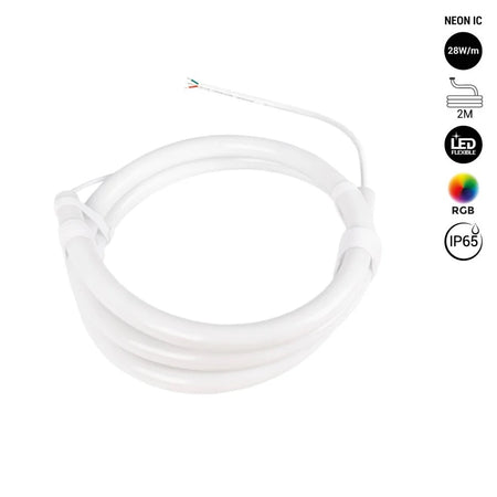 led neon flex rasvjeta rgb ic programibilna u segmentima svjetli
