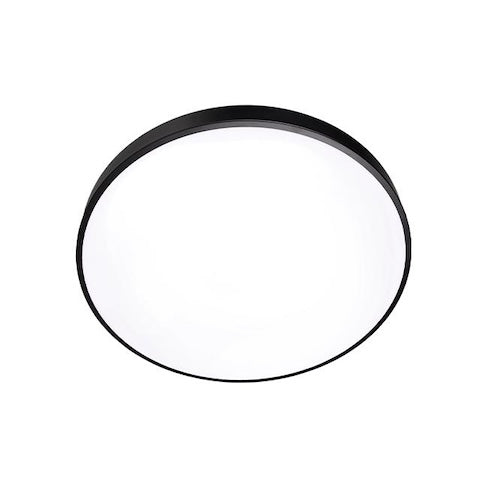 led plafonjera promjera 80 cm, crne boje i snažnog svjetla - lustre