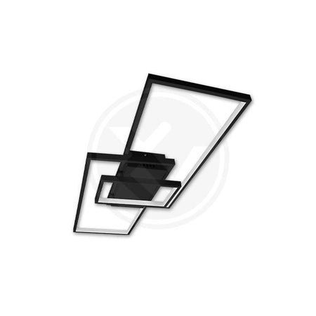 led plafonjera dimabilna snage 90w crne boje