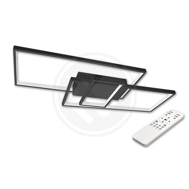 led plafonjera sa daljinskim crne boje