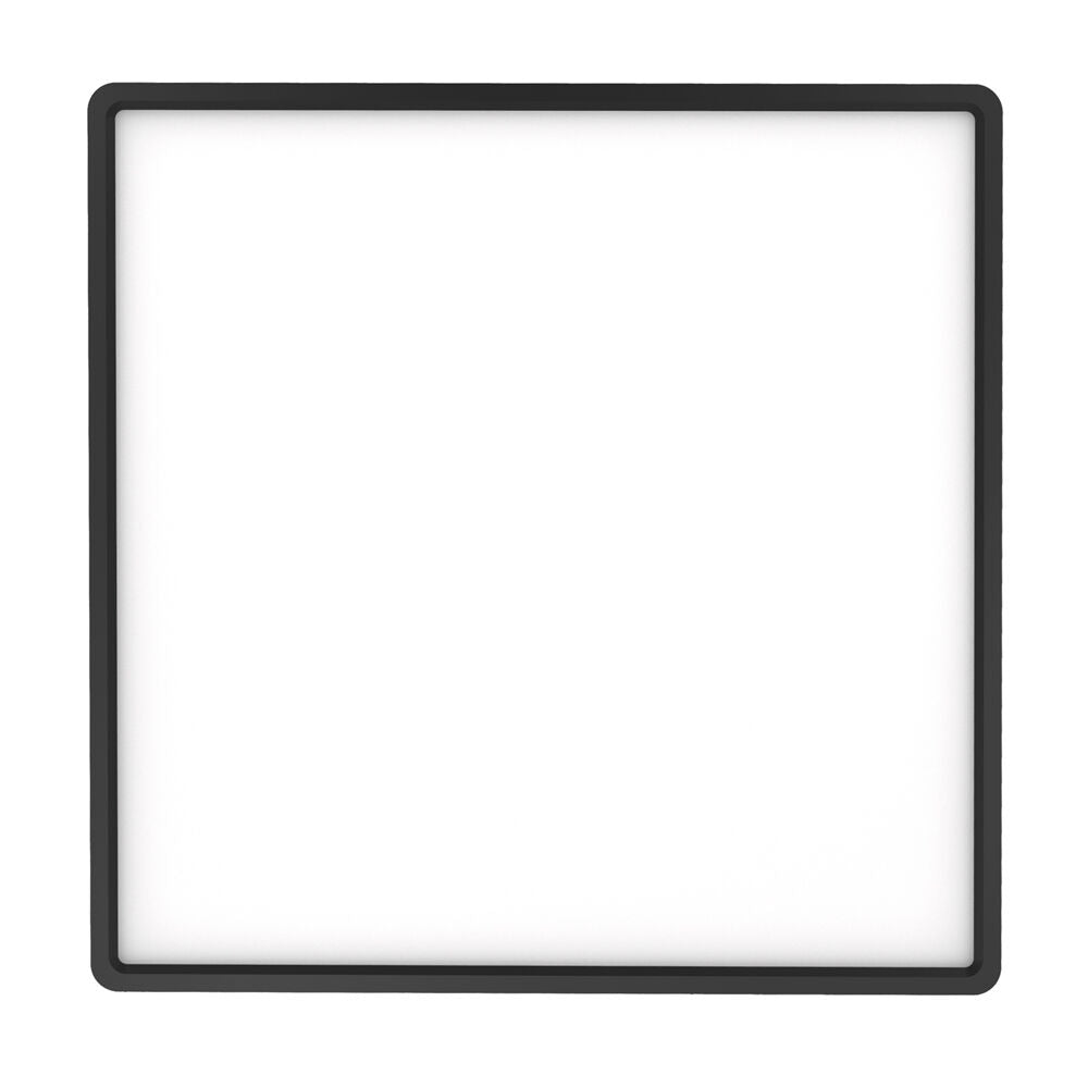 led plafonjera sa daljinskim kvadratna rgb sa crnim rubom