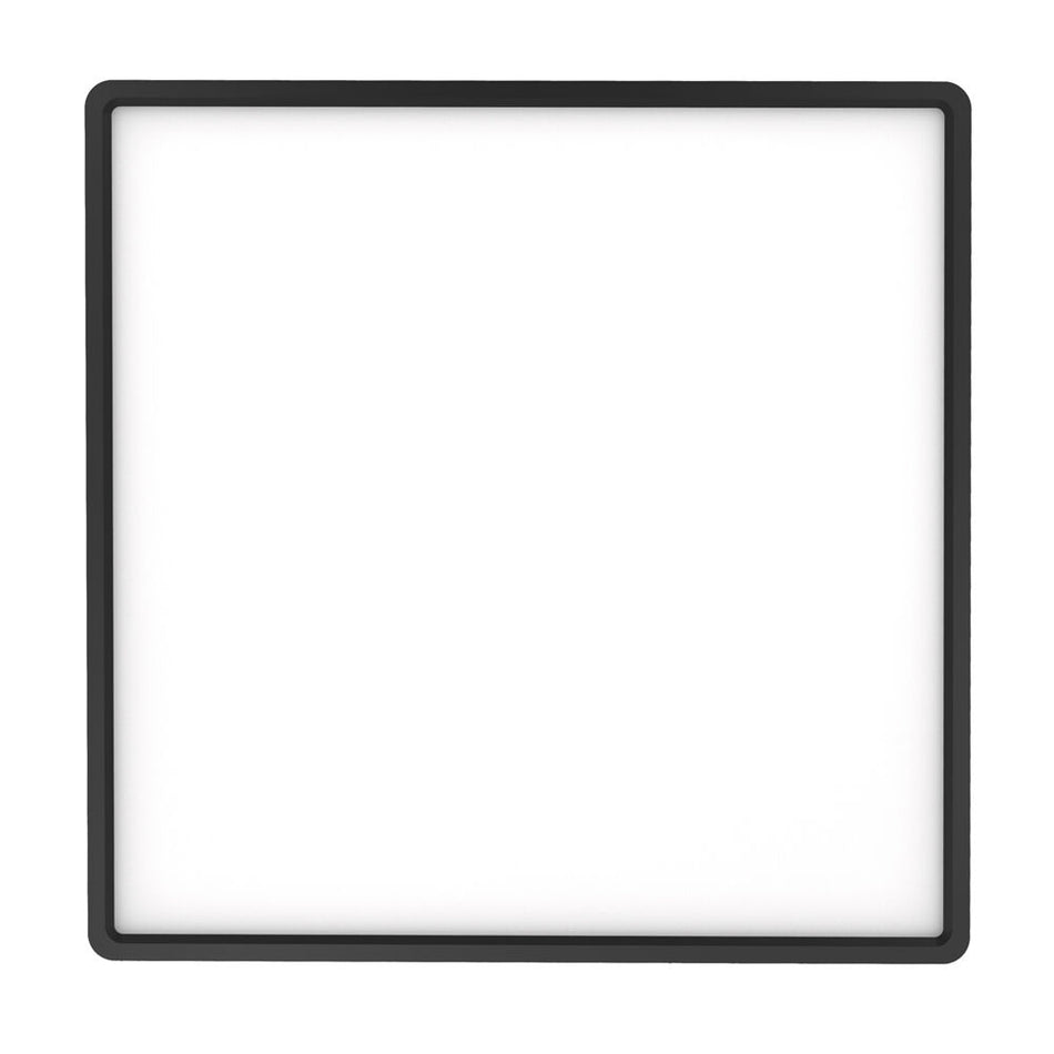 led plafonjera sa daljinskim kvadratna rgb sa crnim rubom