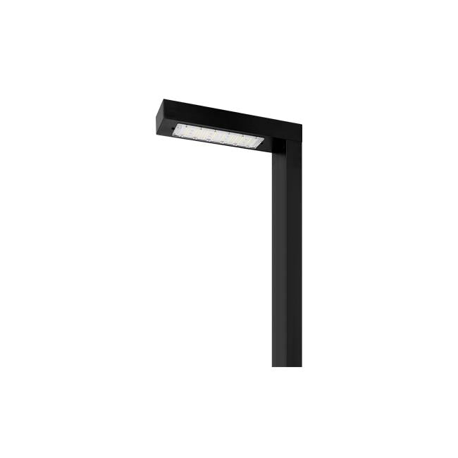 led rasvjetni stup crne boje snage 30w - slika iz bliza