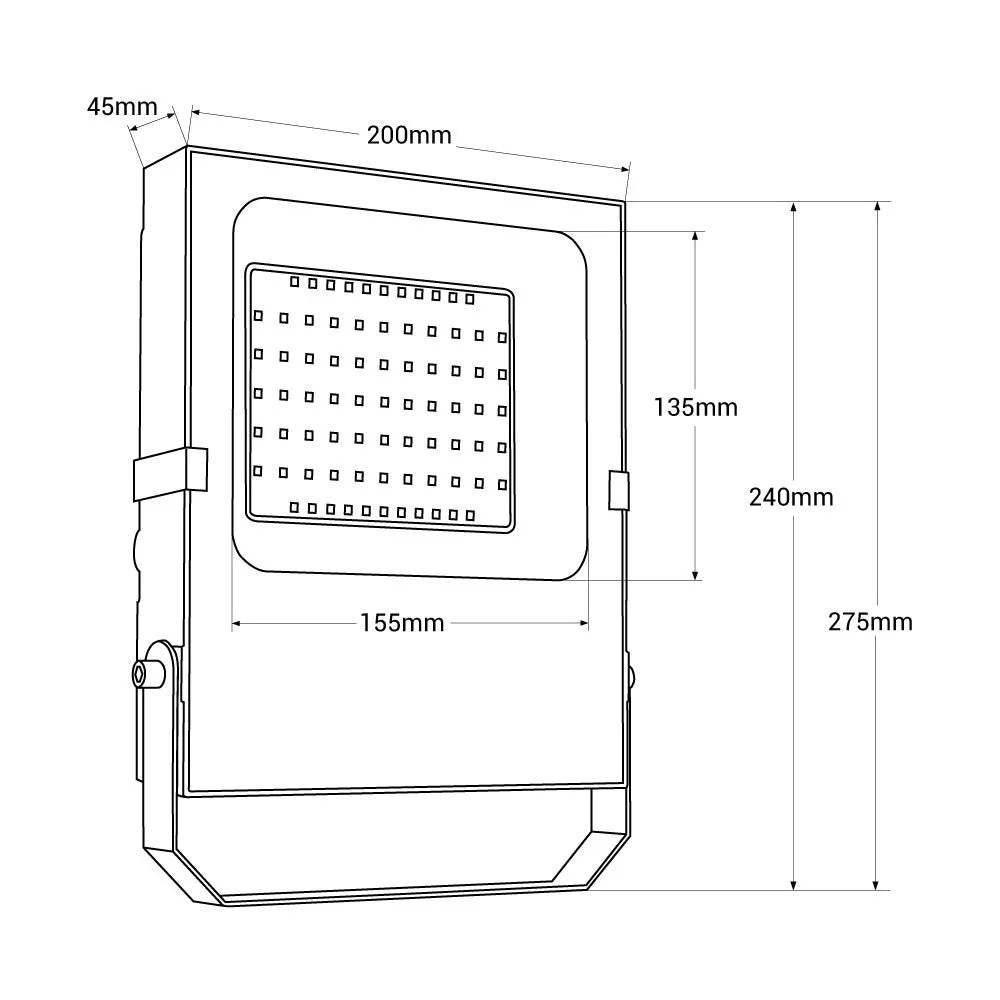 led reflektor 12v 50w - dimenzije