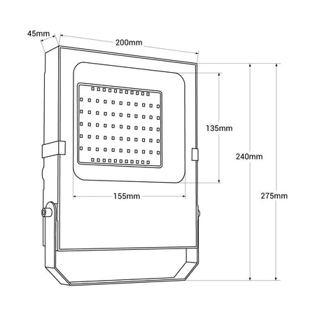 led reflektor 12v 50w - dimenzije