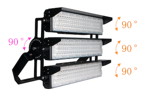 led reflektor sa oznakama da je pomičan pod kutem 90 stupnjeva