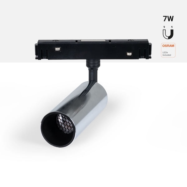 led reflektor za magnetnu rasvjetu u chrome boji snage 7w i sa osram led