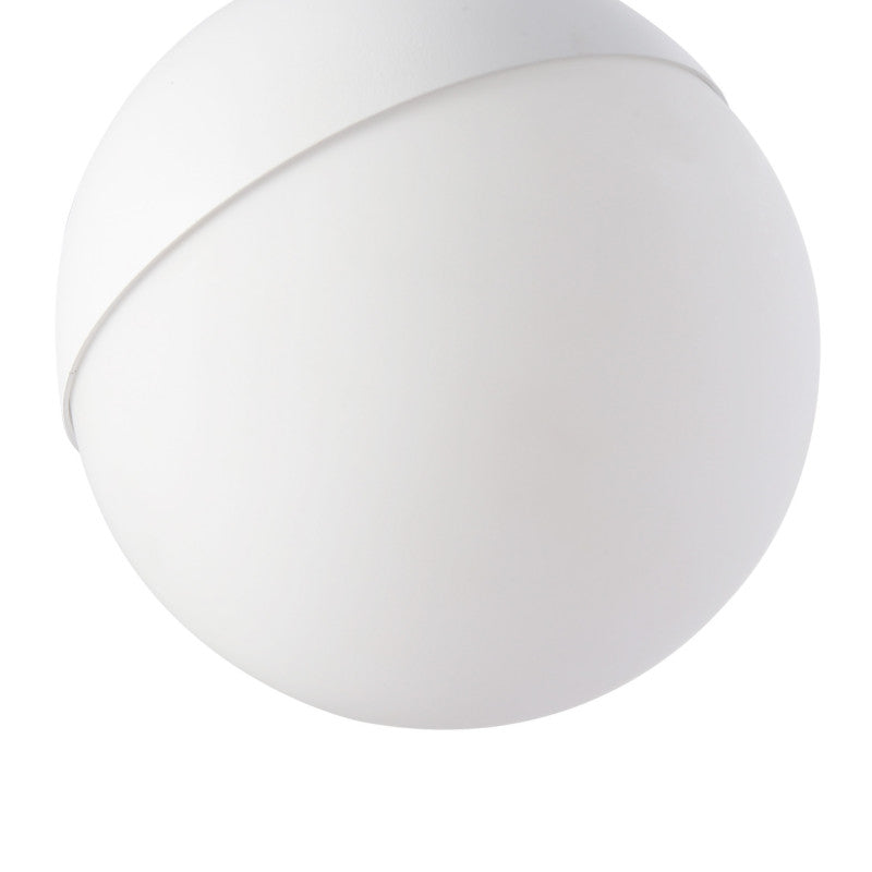 magnetna tračna rasvjeta kuglasta viseća bijela prikaz izbliza