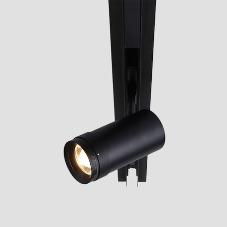 led spot crne boje sa zoom opcijom za magnetnu rasvjetu - slikano na magnetnoj tračnici