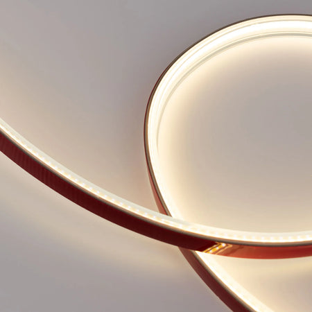 led traka direktno na struju 220v ip67 cob - prikaz kako svjetli iz bliza