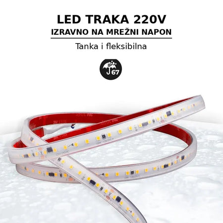 led traka direktno na 220v - tanka i fleksibilna