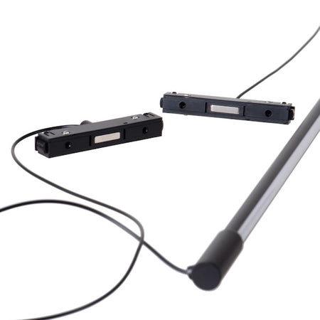 magnetna visilica linijsks crne boje za magnetnu rasvjetu - slikano iz bliza