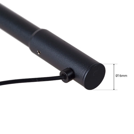 magnetna visilica linijsks crne boje za magnetnu rasvjetu - skica dimenzija