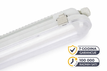 led vodotijesna lampa za hale snage 80w sa 100.000 radnih sati i 7 godina garancije