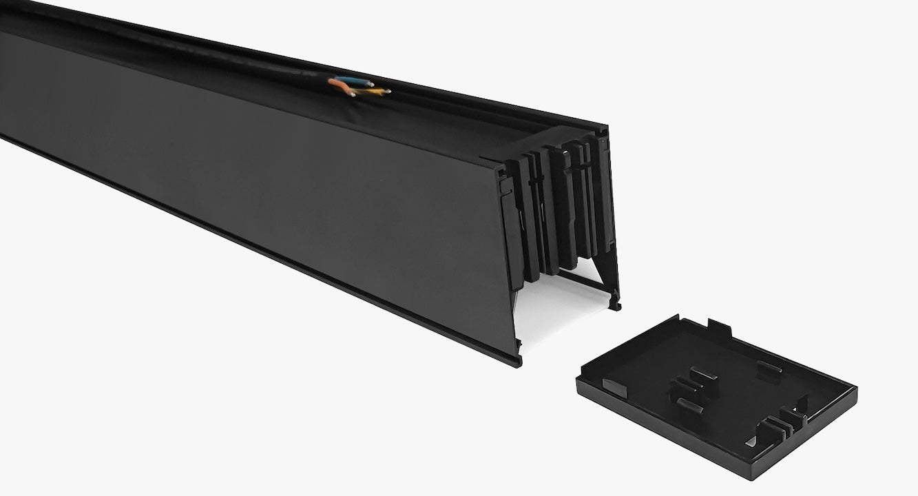 linijska rasvjeta crne boje slika završetka