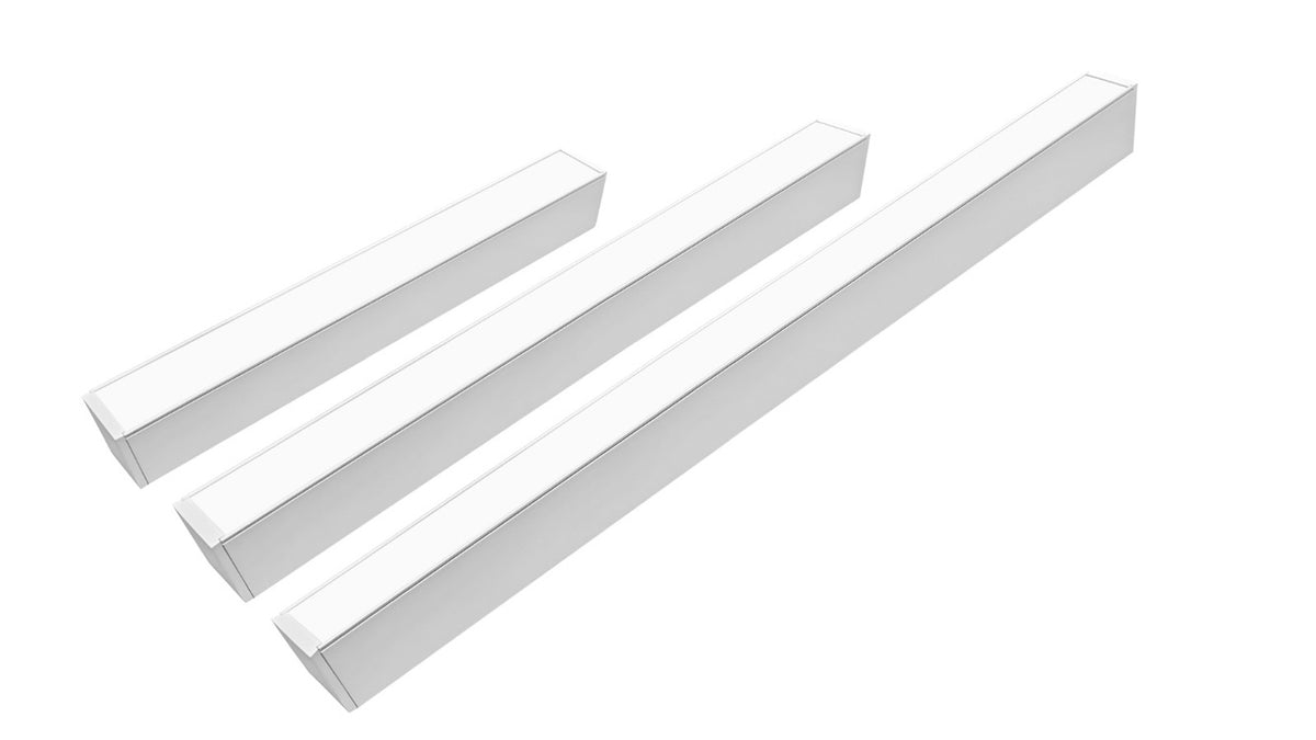 linearna rasvjeta različitih dužina bijele boje