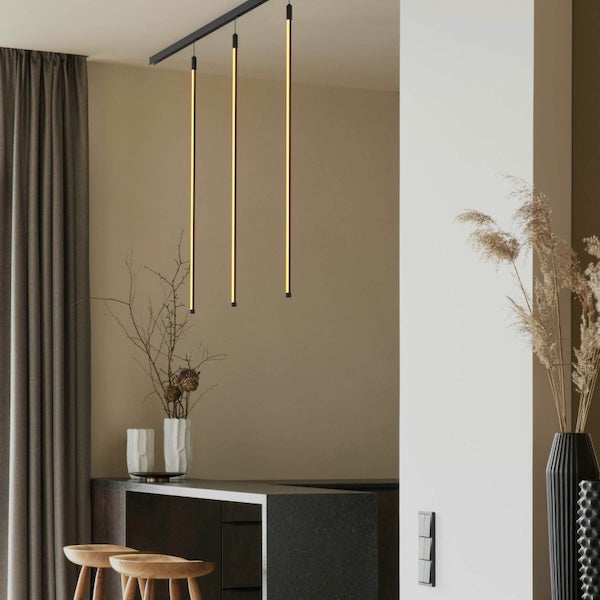 LED visilica za magnetnu tračnicu – slikana u blagavaoni – Lustre rasvjeta
